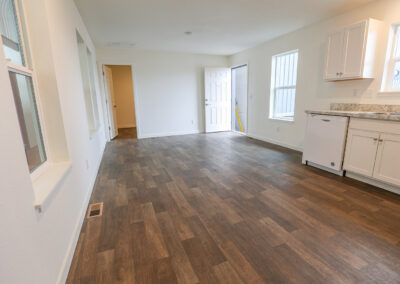 singlewide mobile home inside view