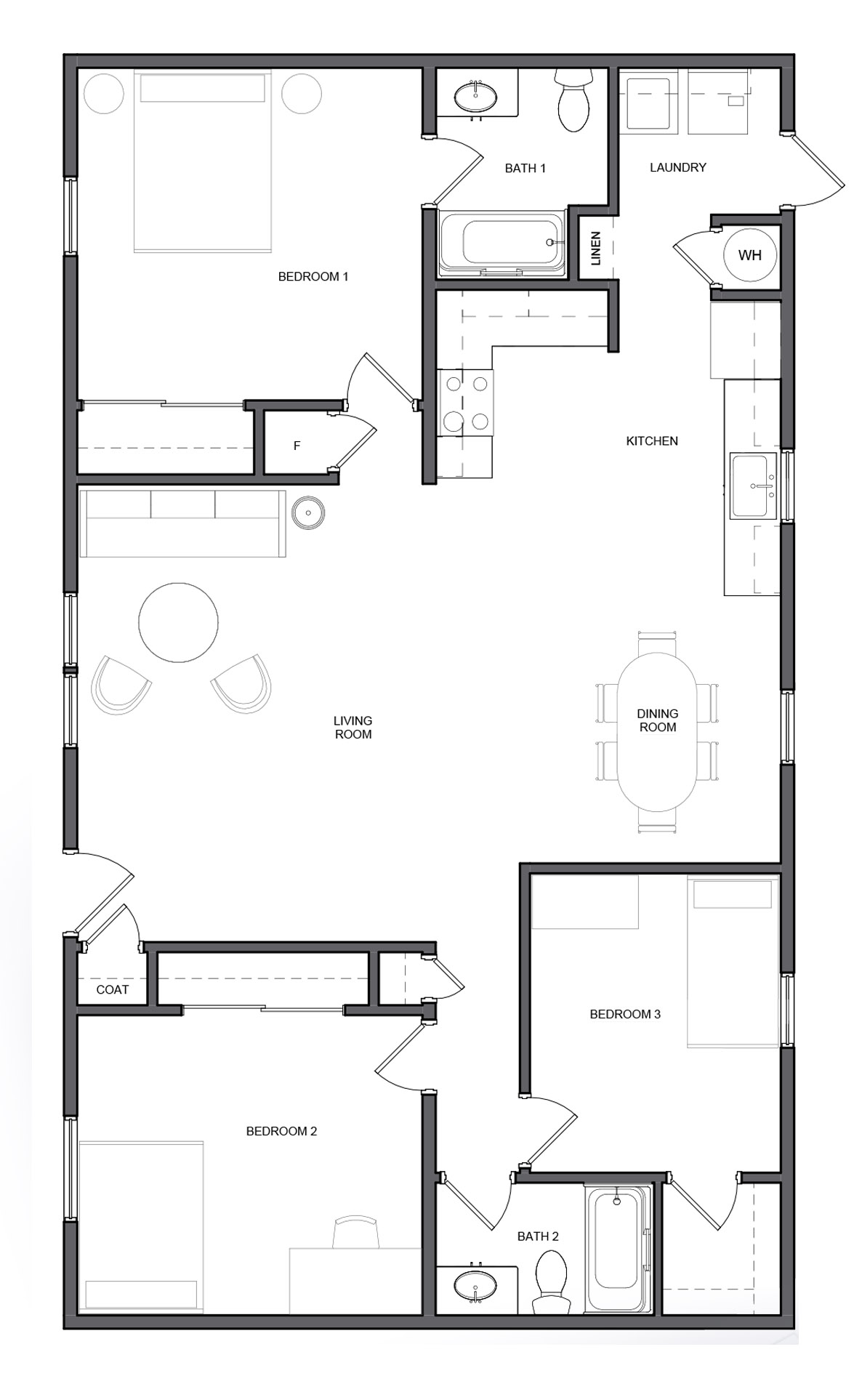 floor plan for double wide mobile homes 